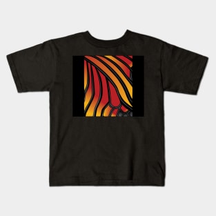 Butterfly Wing Collection - Yellow, Red, Grey and Black Kids T-Shirt